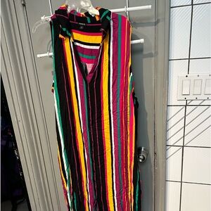 Torrid plus sz 4 striped maxi dress ❤️